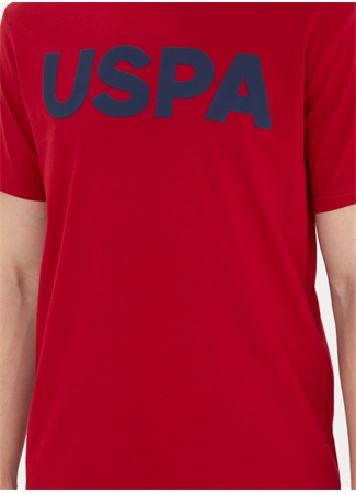 U.S. Polo Assn. Bisiklet Yaka Bordo Erkek T-Shirt GEARTIY024_5