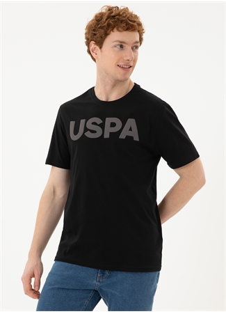 U.S. Polo Assn. Bisiklet Yaka Siyah Erkek T-Shirt GEARTIY024_2