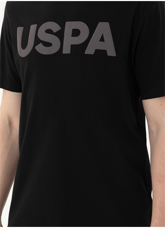 U.S. Polo Assn. Bisiklet Yaka Siyah Erkek T-Shirt GEARTIY024_8