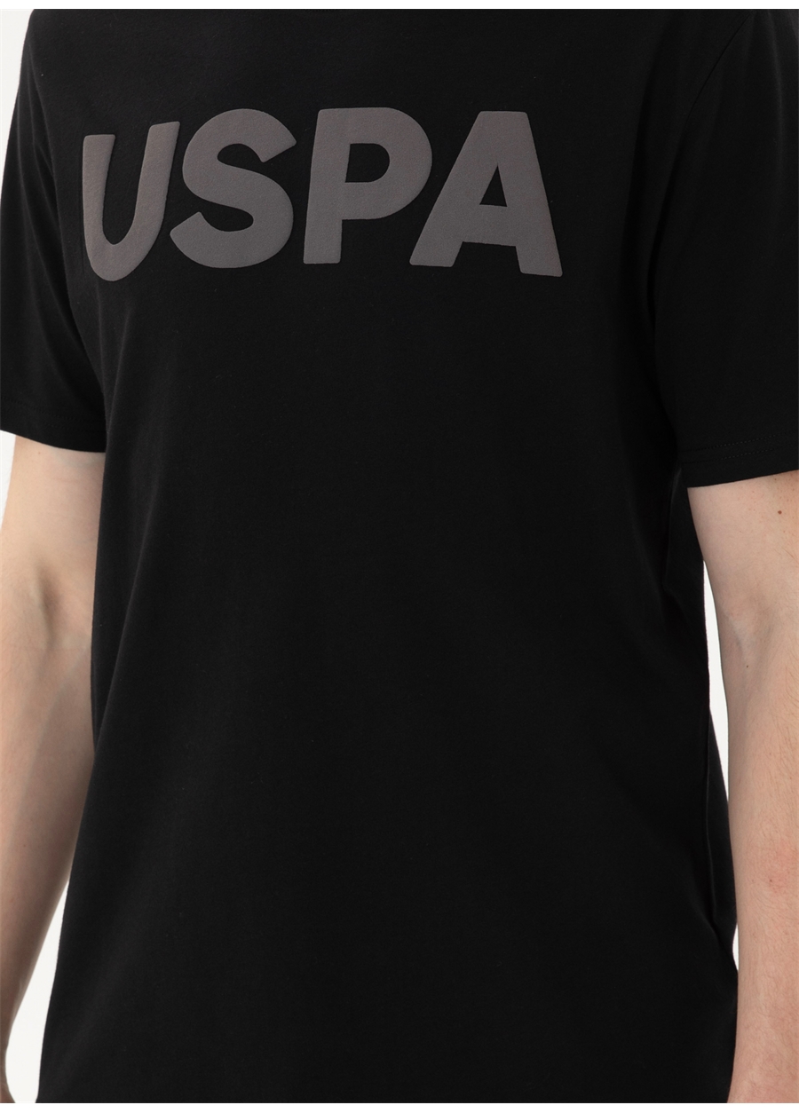 U.S. Polo Assn. Bisiklet Yaka Siyah Erkek T-Shirt GEARTIY024_8