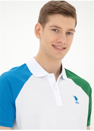 U.S. Polo Assn. Beyaz Erkek Regular Fit Polo T-Shirt GARDNER_0