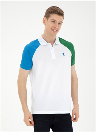 U.S. Polo Assn. Beyaz Erkek Regular Fit Polo T-Shirt GARDNER_1