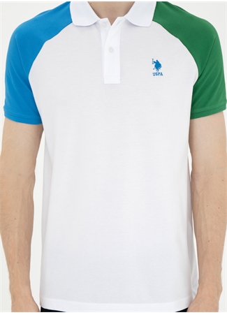 U.S. Polo Assn. Beyaz Erkek Regular Fit Polo T-Shirt GARDNER_4