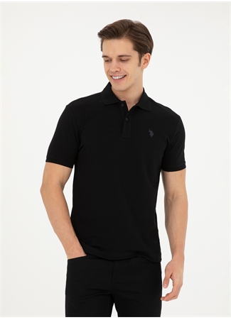 U.S. Polo Assn. Siyah Erkek Slim Fit Polo T-Shirt GTP04IY024_2