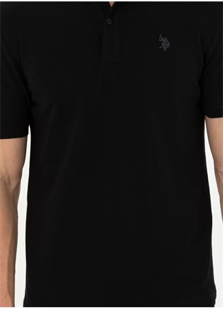 U.S. Polo Assn. Siyah Erkek Slim Fit Polo T-Shirt GTP04IY024_5