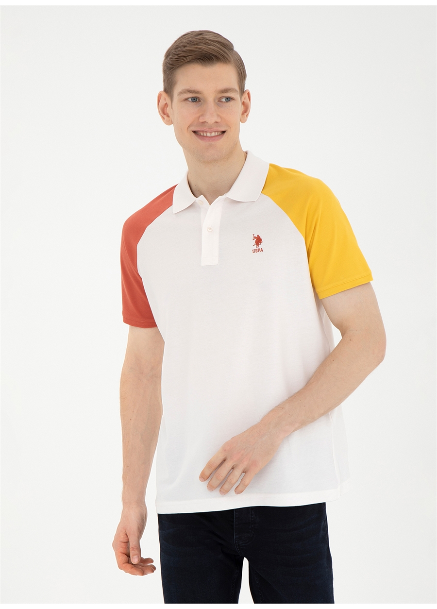 U.S. Polo Assn. Ekru Erkek Regular Fit Polo T-Shirt GARDNER_1