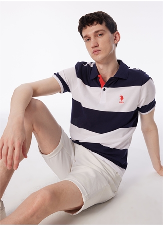 U.S. Polo Assn. Lacivert Erkek Regular Fit Polo T-Shirt GIMLE_1