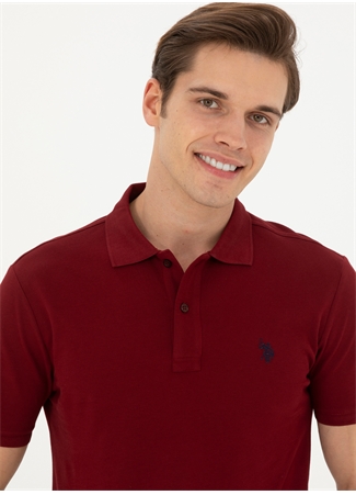 U.S. Polo Assn. Bordo Erkek Slim Fit Polo T-Shirt GTP04IY024_1