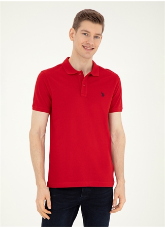 U.S. Polo Assn. Kırmızı Erkek Slim Fit Polo T-Shirt GTP04IY024_1