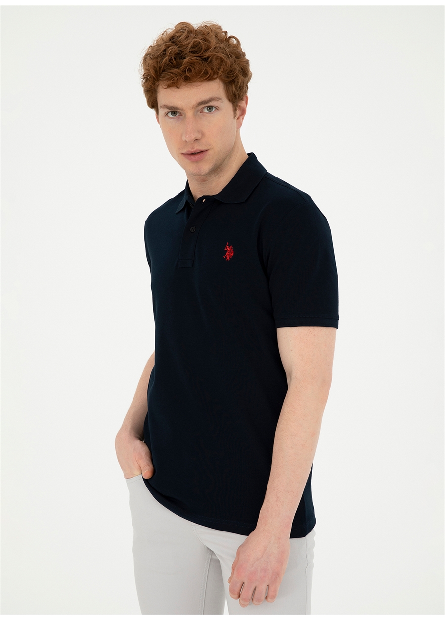 U.S. Polo Assn. Koyu Lacivert Erkek Slim Fit Polo T-Shirt GTP04IY024_2