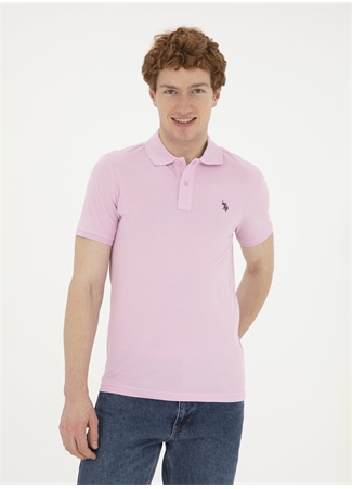 U.S. Polo Assn. Pembe Erkek Slim Fit T-Shirt GTP04IY024