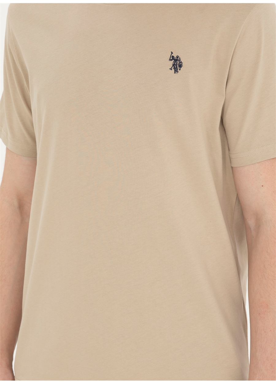 U.S. Polo Assn. Bisiklet Yaka Açık Haki Erkek T-Shirt GTS01IY024_4