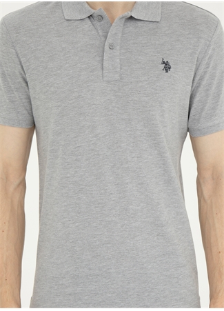 U.S. Polo Assn. Gri Melanj Erkek Slim Fit T-Shirt GTP04IY024_4