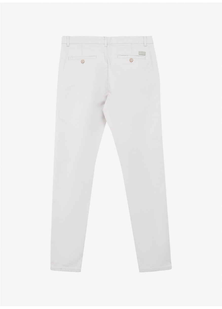 U.S. Polo Assn. Normal Bel Normal Paça Slim Fit Açık Gri Erkek Pantolon KENLY_1