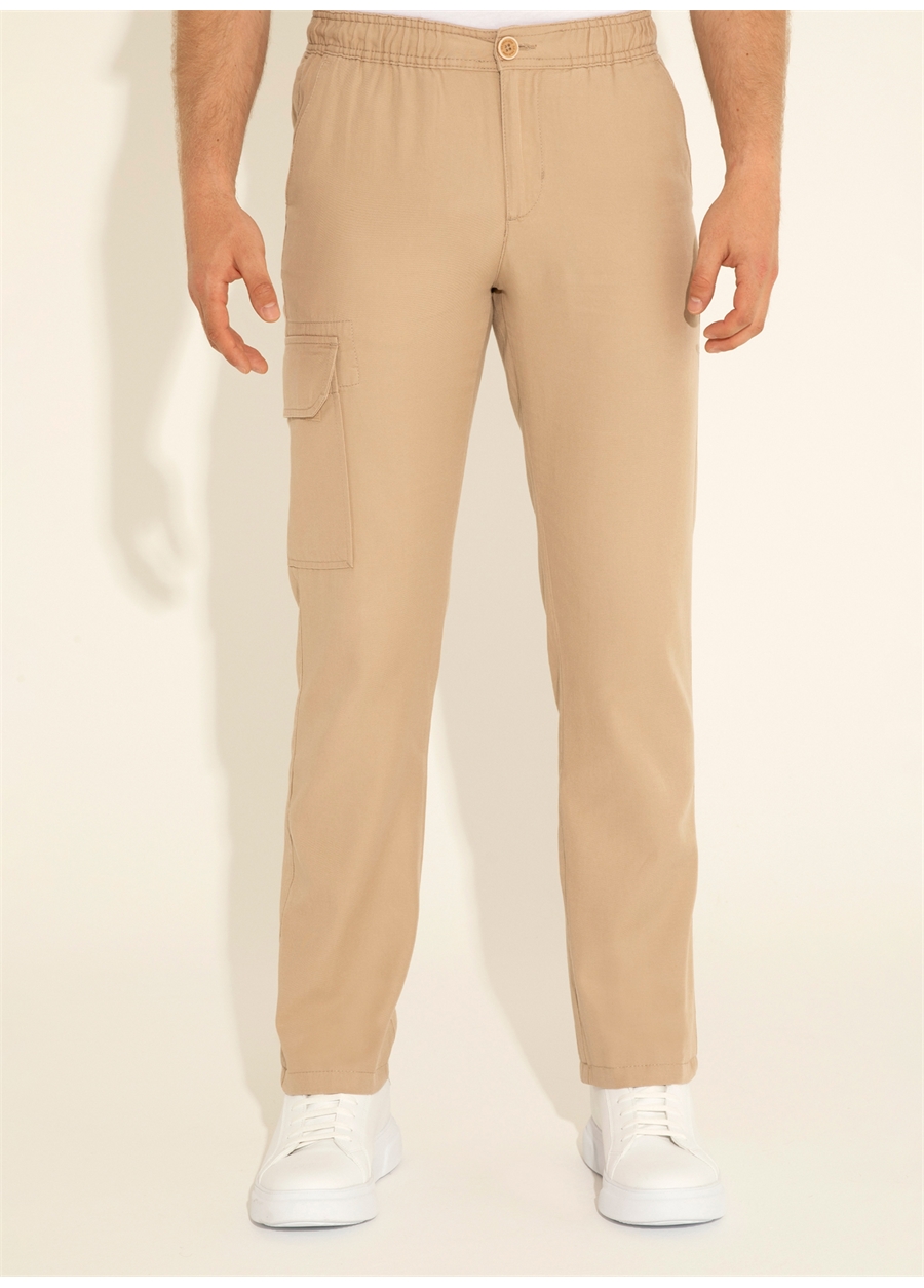 U.S. Polo Assn. Normal Bel Normal Paça Regular Fit Kum Erkek Pantolon ITALOS_2