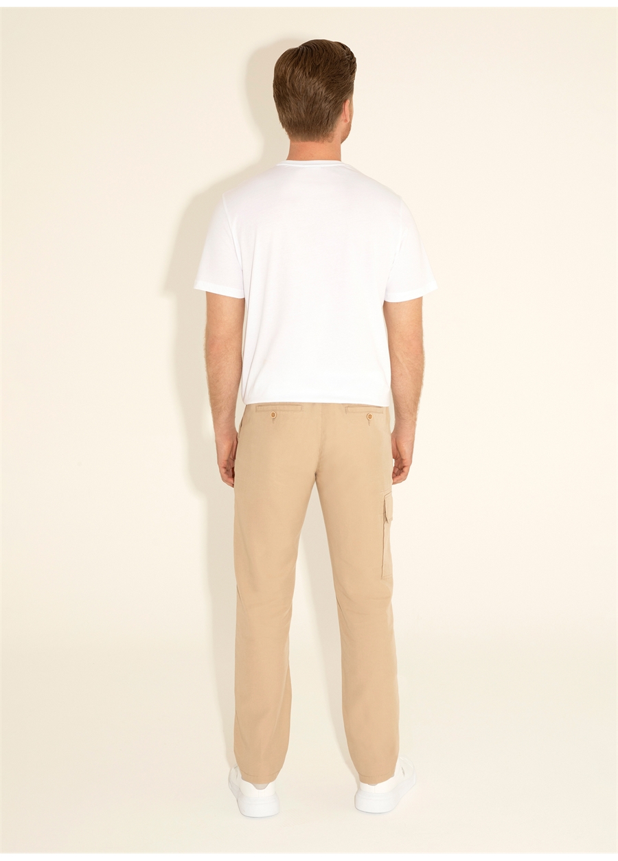 U.S. Polo Assn. Normal Bel Normal Paça Regular Fit Kum Erkek Pantolon ITALOS_3