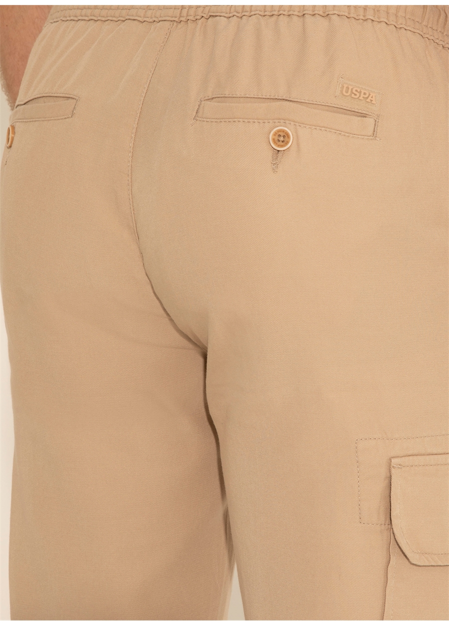 U.S. Polo Assn. Normal Bel Normal Paça Regular Fit Kum Erkek Pantolon ITALOS_5