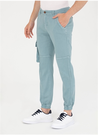 U.S. Polo Assn. Normal Bel Normal Paça Jogger Koyu Mint Erkek Pantolon JOGGER23Y_1