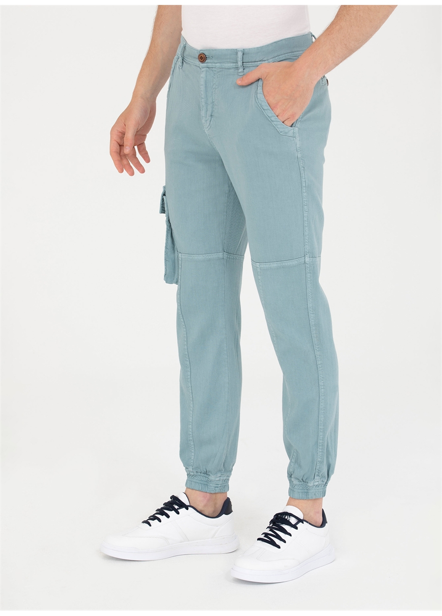 U.S. Polo Assn. Normal Bel Normal Paça Jogger Koyu Mint Erkek Pantolon JOGGER23Y_1