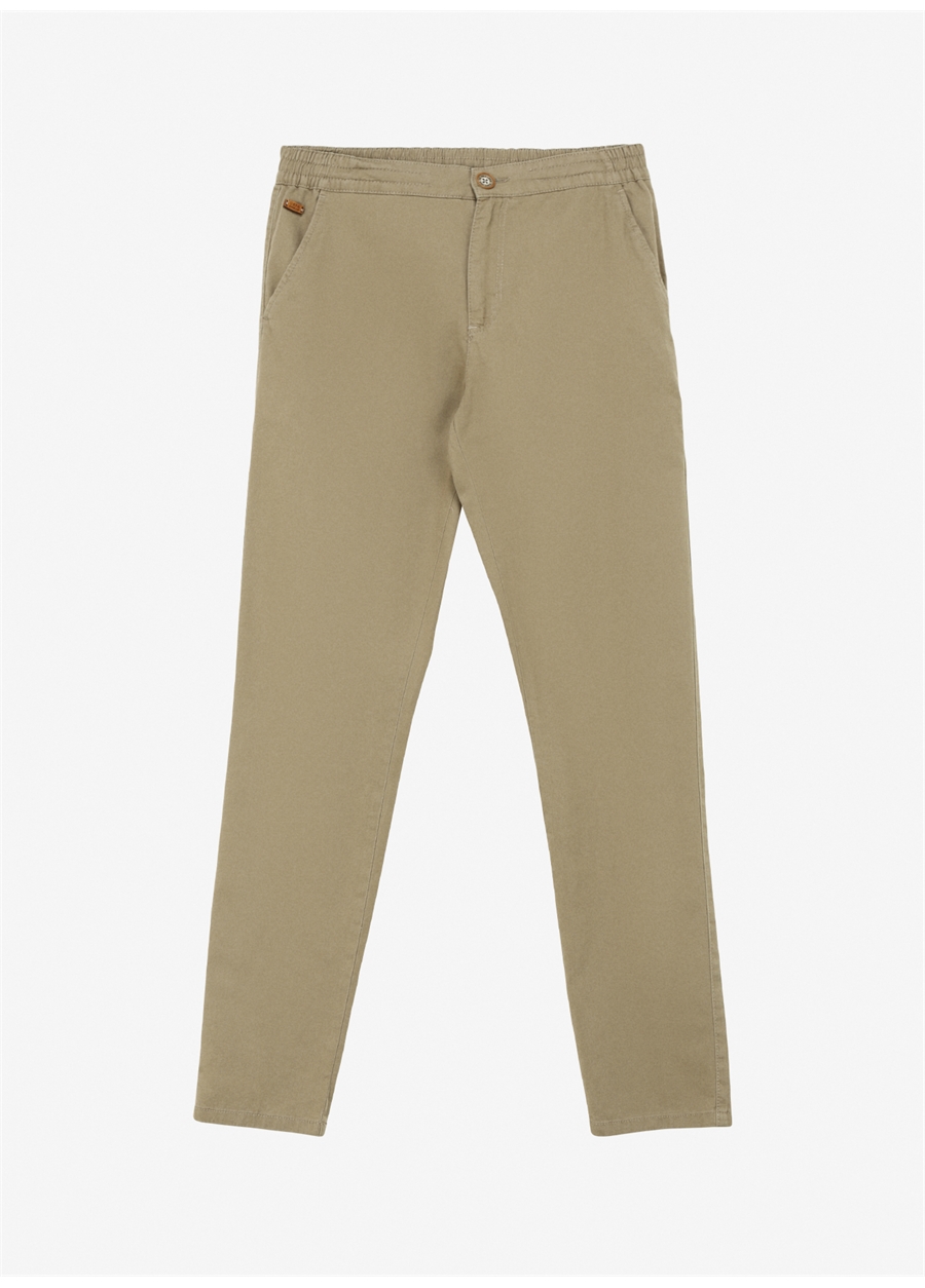 U.S. Polo Assn. Normal Bel Normal Paça Slim Fit Haki Erkek Pantolon MAREP
