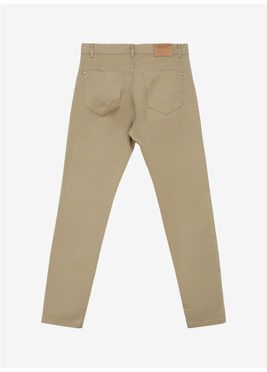 U.S. Polo Assn. Normal Bel Normal Paça Slim Fit Haki Erkek Pantolon MICHES_1