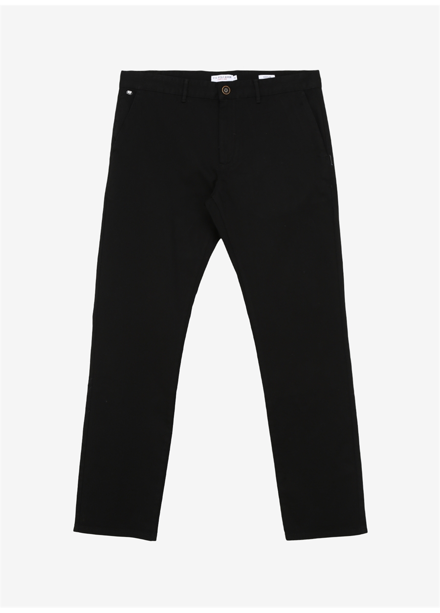 U.S. Polo Assn. Normal Bel Normal Paça Regular Fit Siyah Erkek Pantolon LUIS24Y-REG