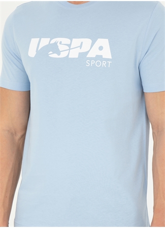 U.S. Polo Assn. Bisiklet Yaka Açık Mavi Erkek T-Shirt MONRO_4