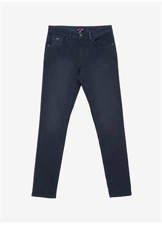 U.S. Polo Assn. Normal Bel Normal Paça Slim Fit Mavi Erkek Denim Pantolon PARKER24Y-MID_0