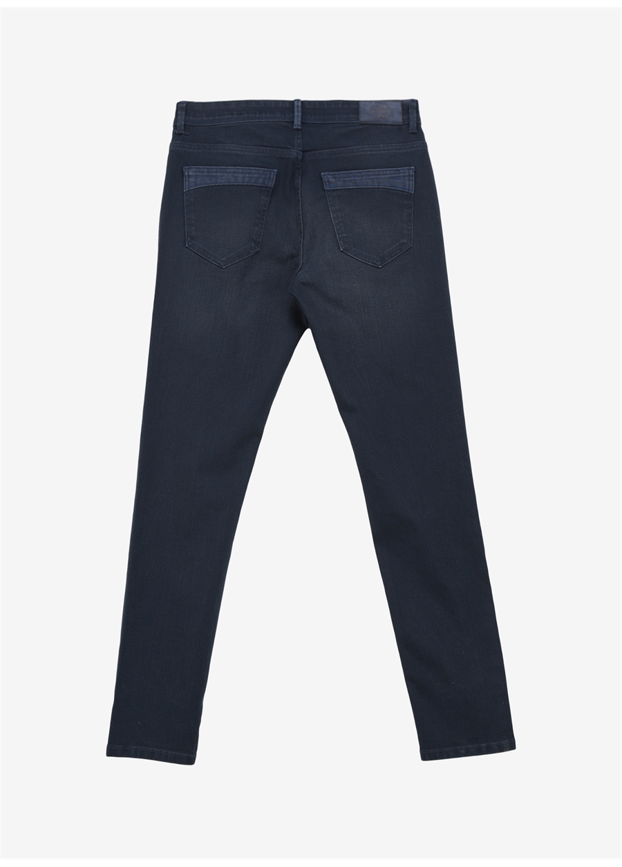 U.S. Polo Assn. Normal Bel Normal Paça Slim Fit Mavi Erkek Denim Pantolon PARKER24Y-MID_1