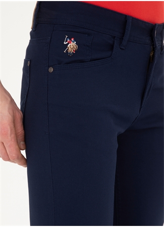 U.S. Polo Assn. Normal Bel Normal Paça Slim Fit Lacivert Erkek Pantolon MICHES_4