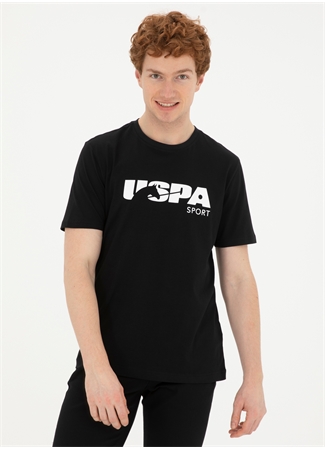 U.S. Polo Assn. Bisiklet Yaka Siyah Erkek T-Shirt MONRO_2