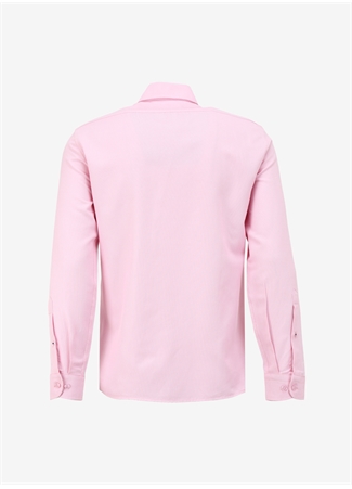 U.S. Polo Assn. Slim Fit Düğmeli Yaka Pembe Erkek Gömlek NOVA024Y_6