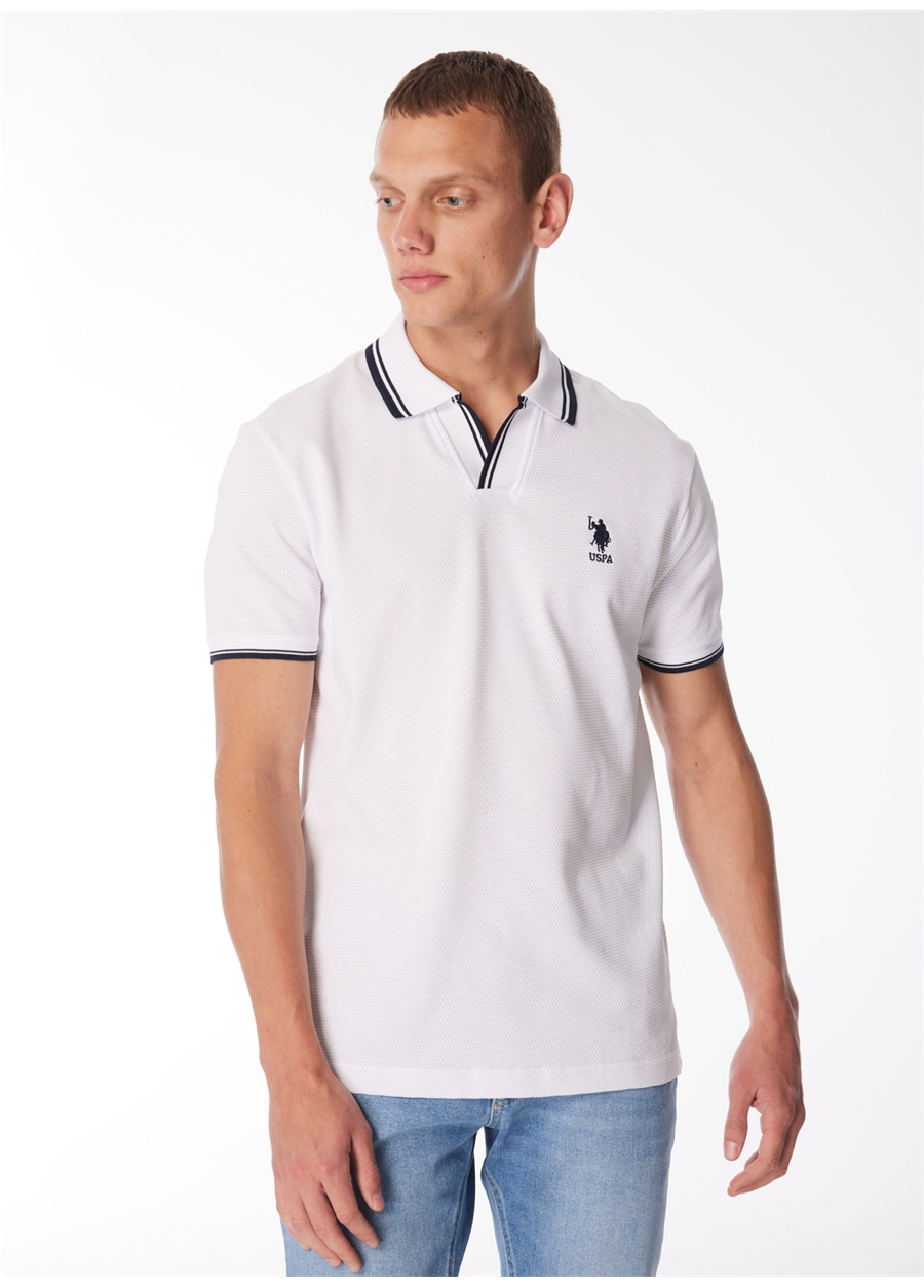 U.S. Polo Assn. Beyaz Erkek Slim Fit T-Shirt TERNIIY024_2