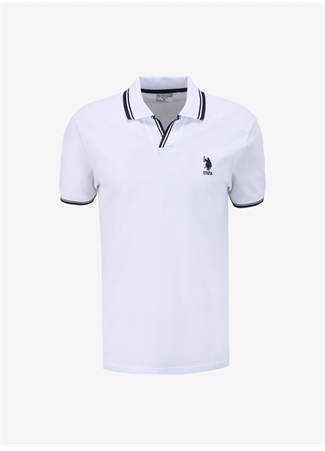 U.S. Polo Assn. Beyaz Erkek Slim Fit T-Shirt TERNIIY024_5