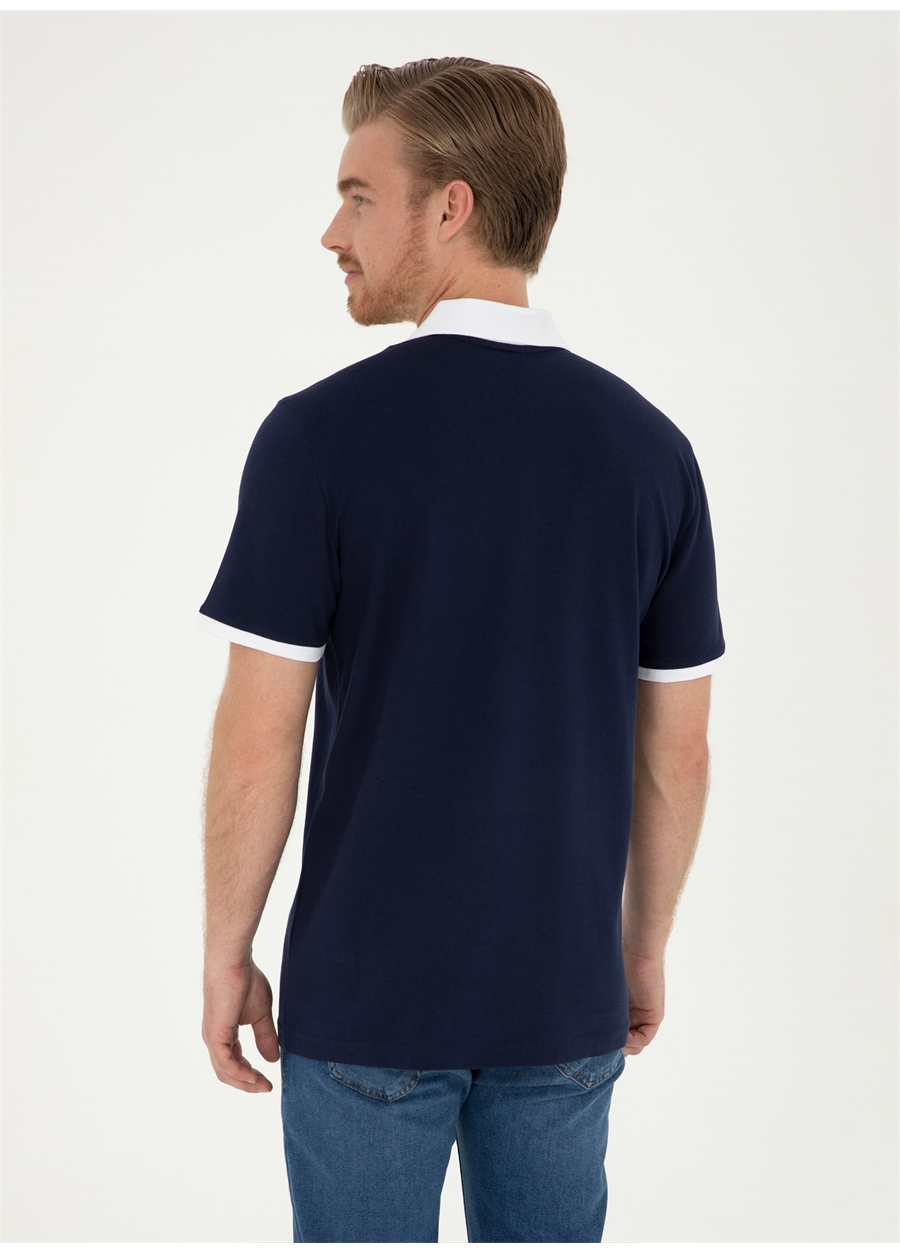 U.S. Polo Assn. Polo Yaka Lacivert Erkek T-Shirt T-GALENA_4