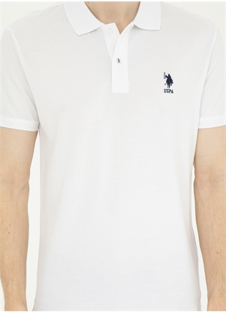 U.S. Polo Assn. Beyaz Erkek Slim Fit T-Shirt TP04IY024_4