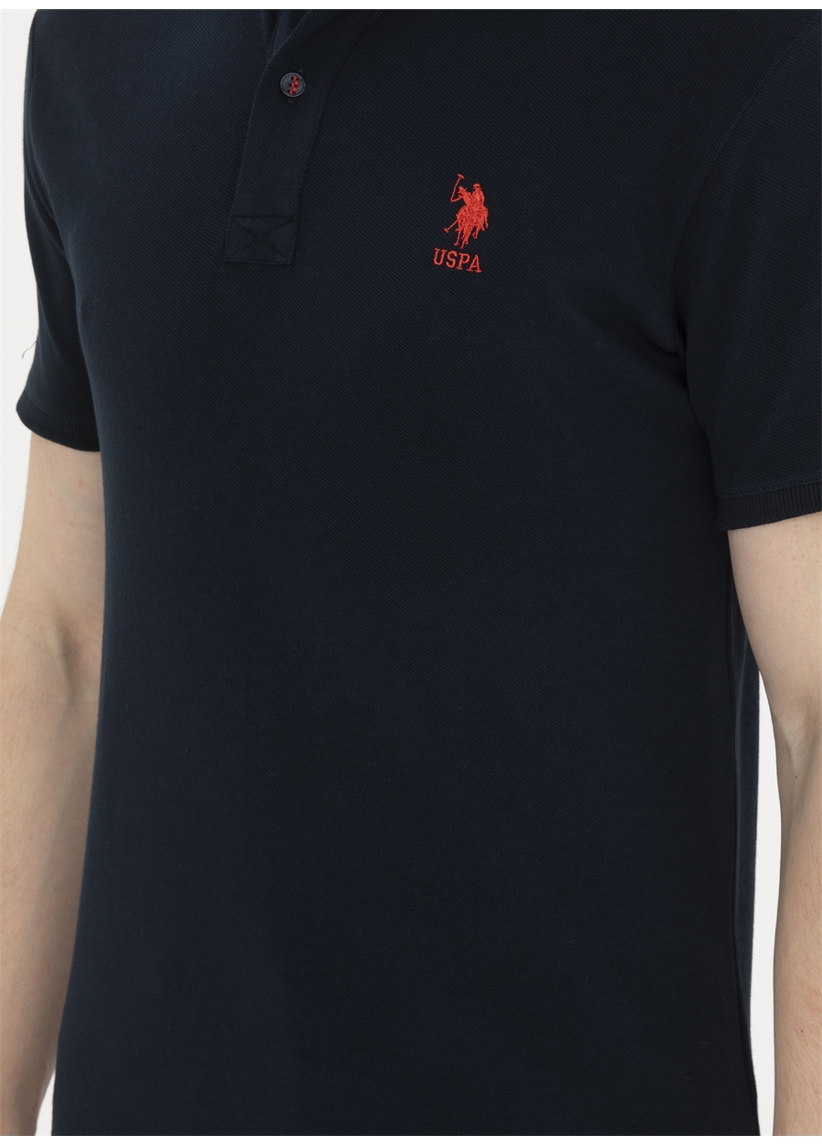 U.S. Polo Assn. Koyu Lacivert Erkek Polo T-Shirt TP04IY024_5