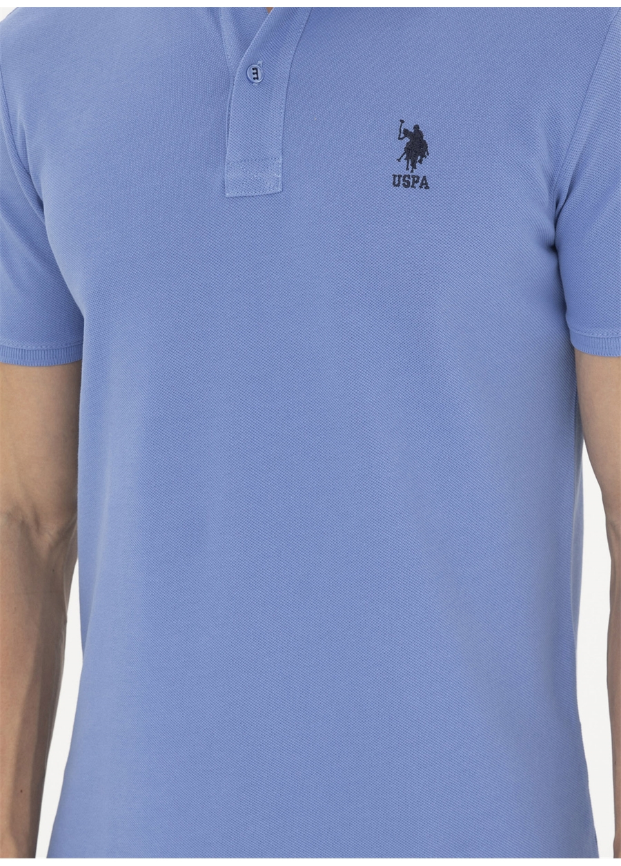 U.S. Polo Assn. Koyu Mavi Erkek Slim Fit T-Shirt TP04IY024_5