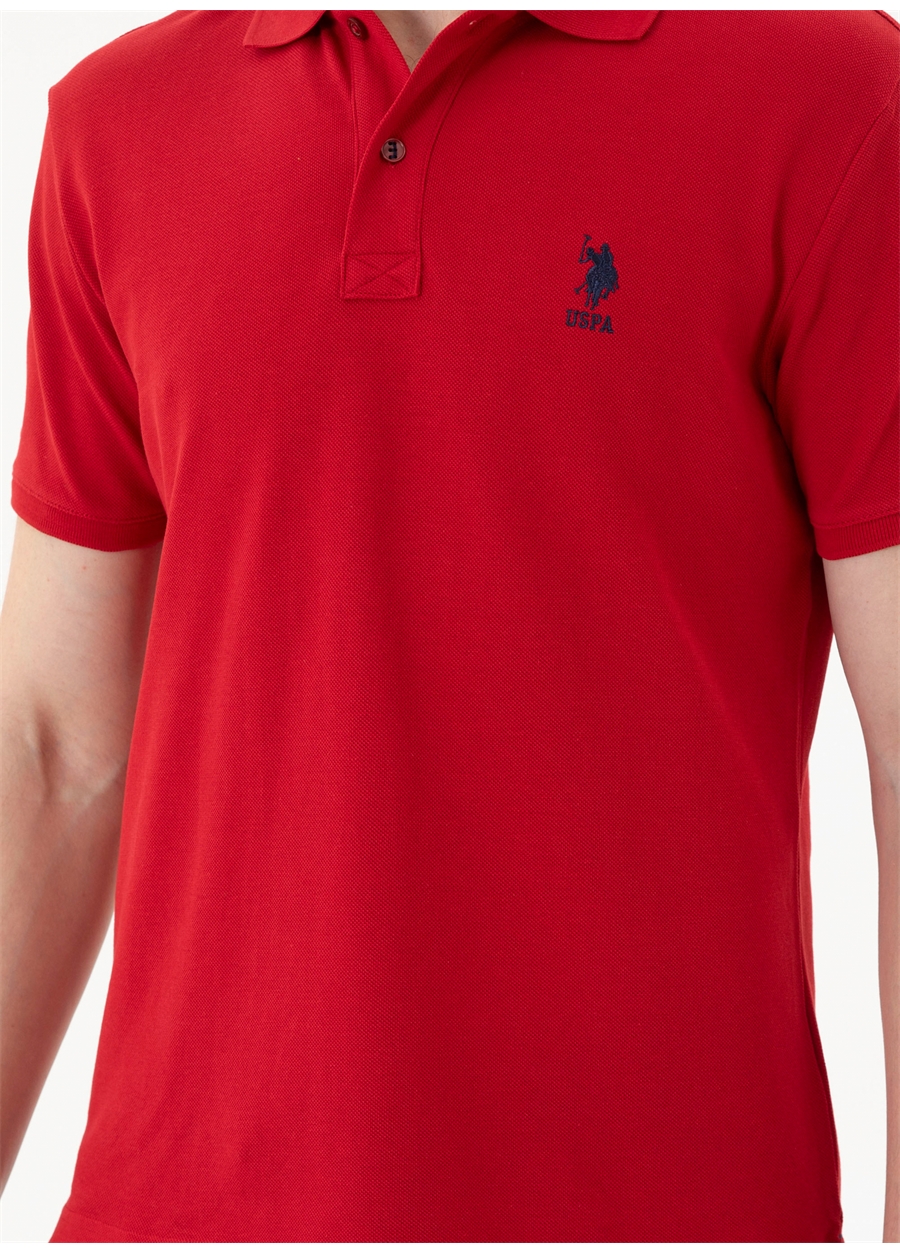 U.S. Polo Assn. Kırmızı Erkek Slim Fit T-Shirt TP04IY024_5