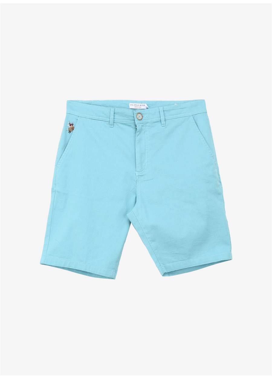 U.S. Polo Assn. Normal Bel Regular Fit Mint Erkek Bermuda Şort DESTA24Y_5