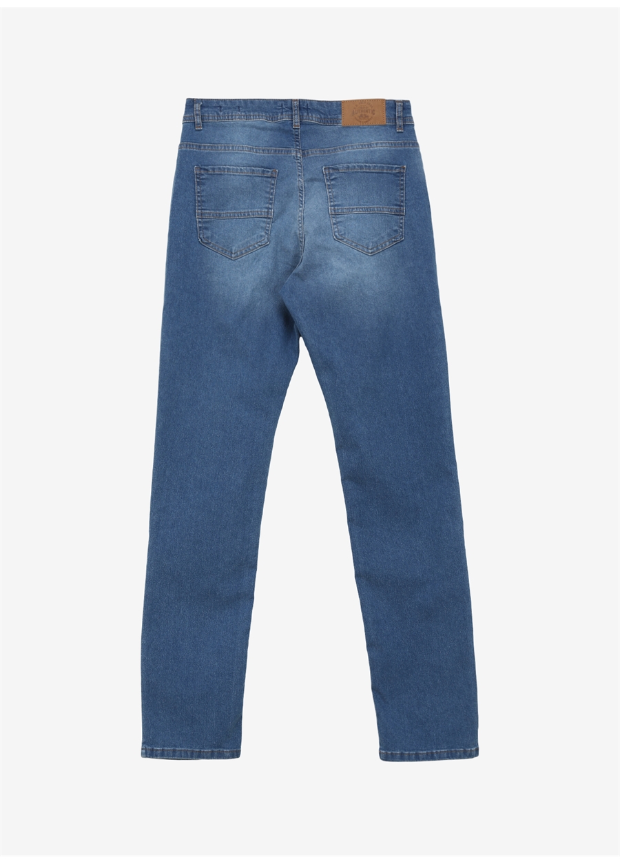 U.S. Polo Assn. Normal Bel Normal Paça Straight Mavi Erkek Denim Pantolon ALEJANDRA-U_1