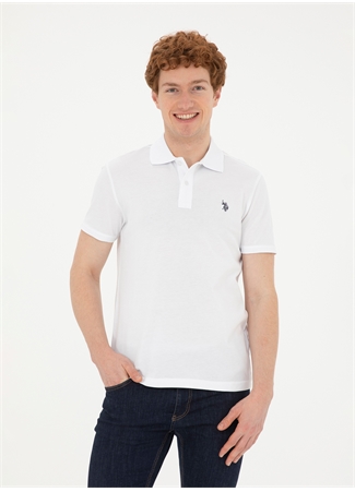 U.S. Polo Assn. Polo Yaka Beyaz Erkek T-Shirt GTP04IY024_2