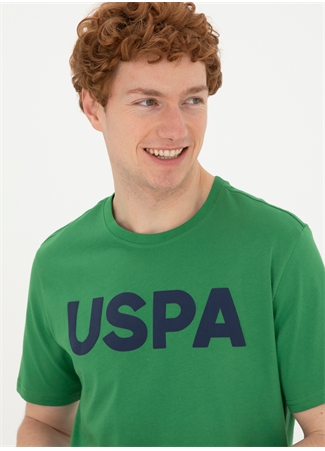 U.S. Polo Assn. Bisiklet Yaka Yeşil Erkek T-Shirt GEARTIY024_1