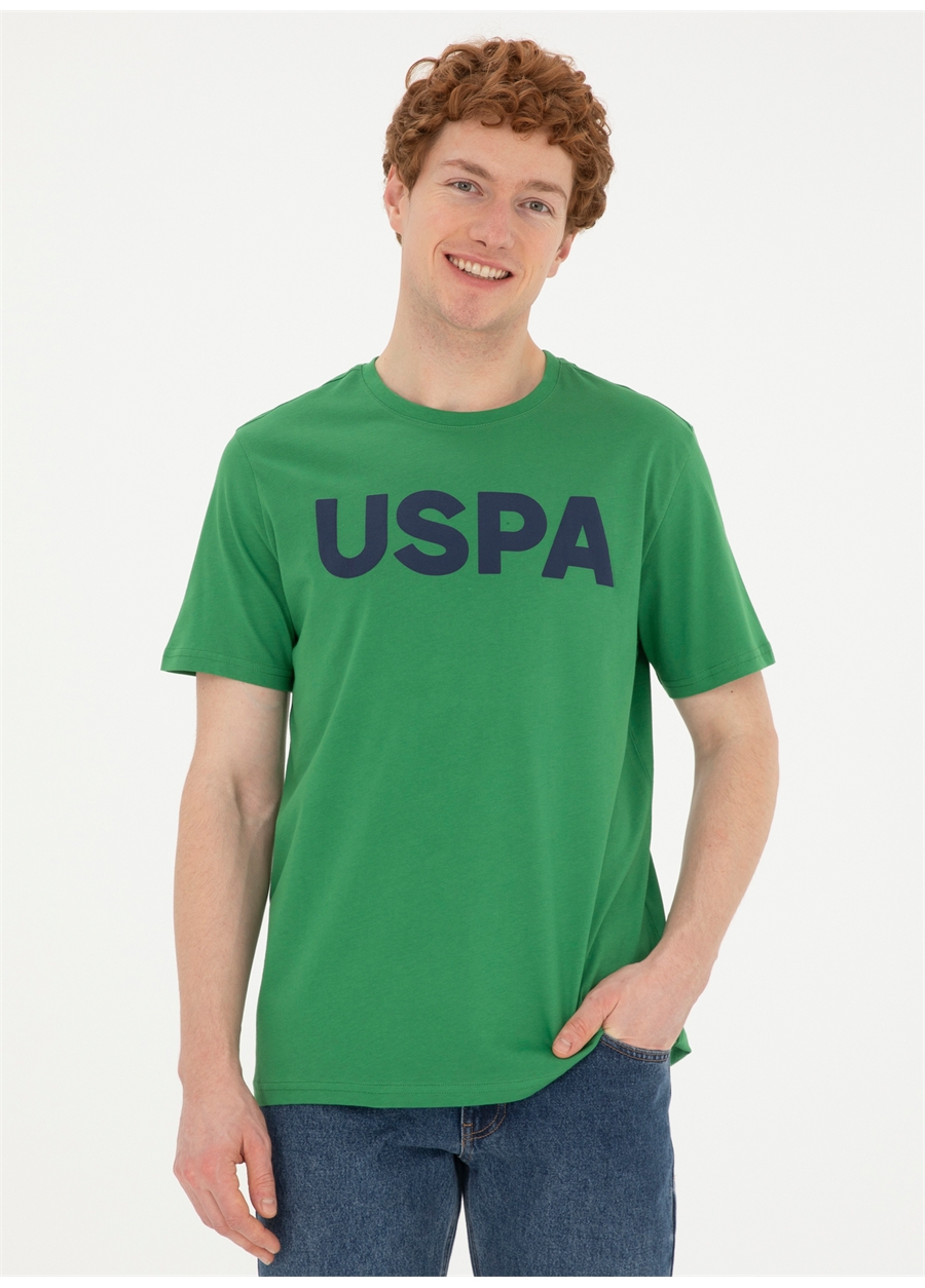 U.S. Polo Assn. Bisiklet Yaka Yeşil Erkek T-Shirt GEARTIY024_2