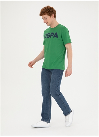 U.S. Polo Assn. Bisiklet Yaka Yeşil Erkek T-Shirt GEARTIY024_3