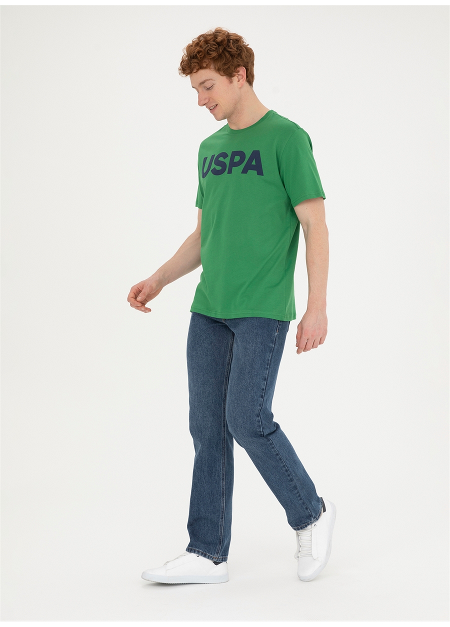 U.S. Polo Assn. Bisiklet Yaka Yeşil Erkek T-Shirt GEARTIY024_3