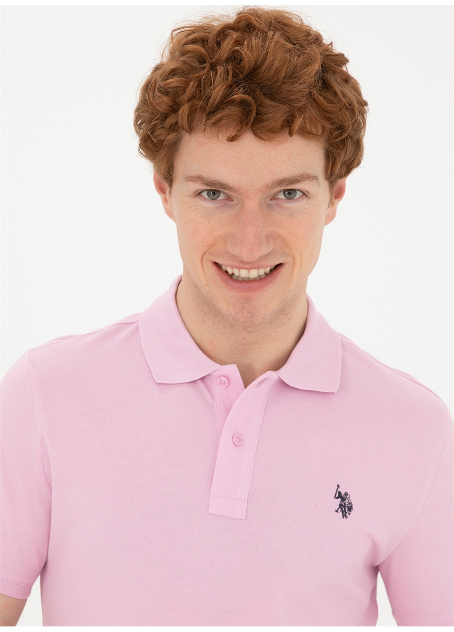 U.S. Polo Assn. Pembe Erkek Slim Fit T-Shirt GTP04IY024_1