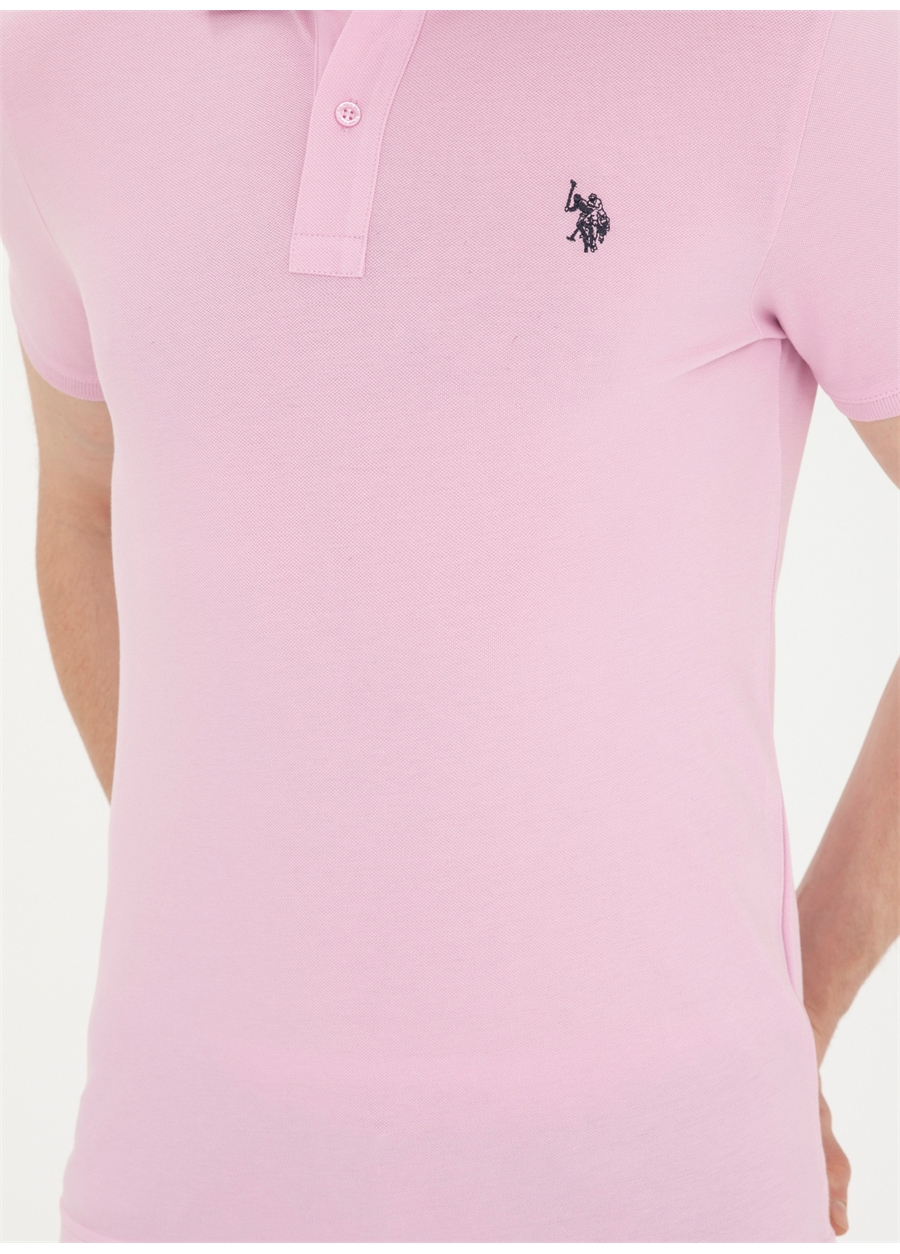 U.S. Polo Assn. Pembe Erkek Slim Fit T-Shirt GTP04IY024_5