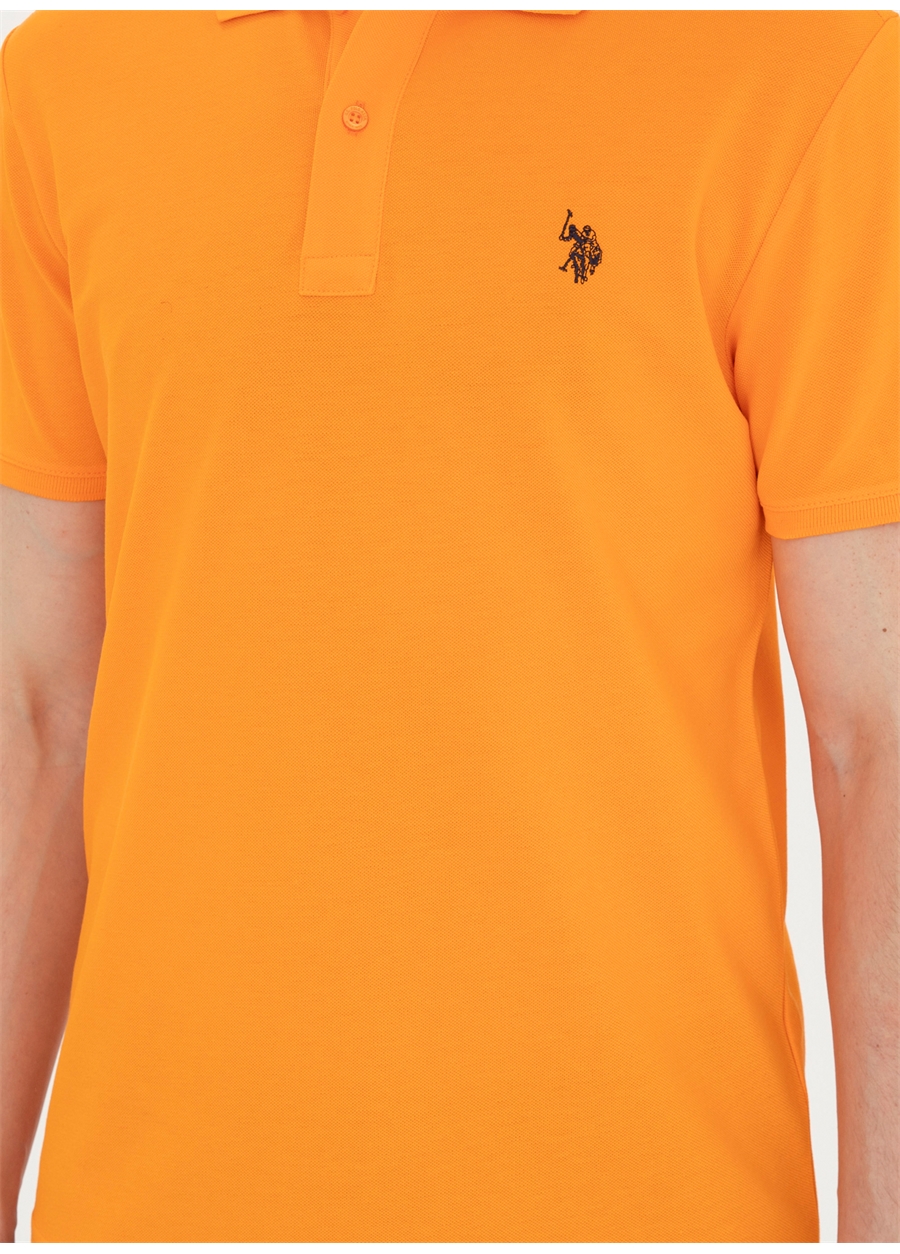 U.S. Polo Assn. Polo Yaka Turuncu Erkek T-Shirt GTP04IY024_5