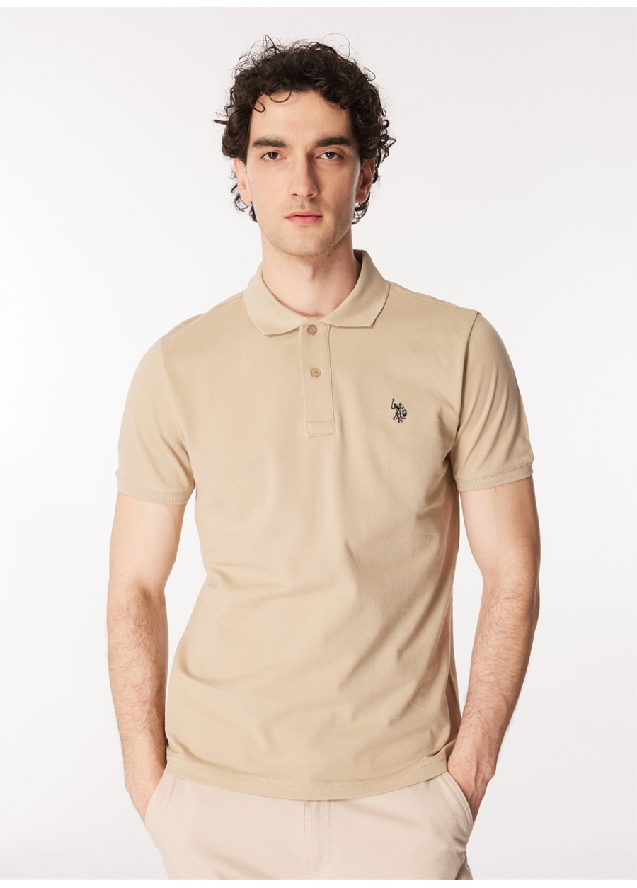 U.S. Polo Assn. Açık Haki Erkek Slim Fit T-Shirt GTP04IY024